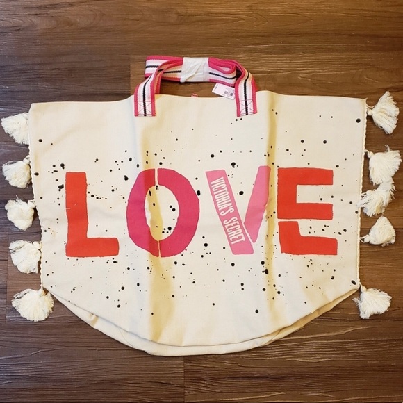 Victoria’s Secret Love Tote with Tassels 💞 - Picture 4 of 5